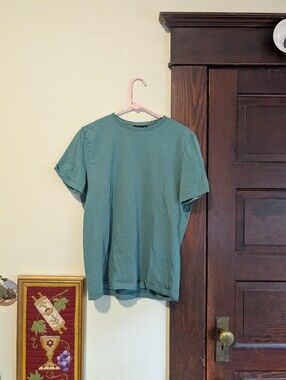 Richer Poorer 100% Organic Cotton Teal Tshirt Crew Neck Men's Size Medium